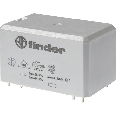 Finder 66.82.9.012.4000 Steckrelais 12 V/DC 30 A 2 Schließer 1 St.