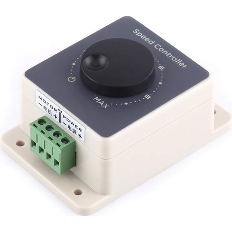 Contrôleur de vitesse du moteur DC 10-60V 20A - modulateur imperméable de largeur d'impulsion PWM pour moteurs DC 12V 24V - Contrôleur de vitesse du ventilateur (1/5)