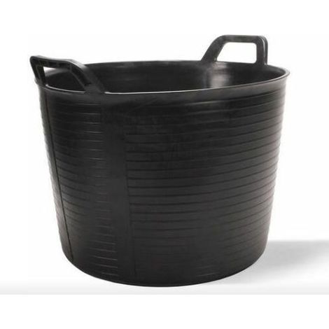 Rubi – Auge en plastique n°3 Flextub 40 L – Polyéthylène haute densité – Poignées renforcées – Pour débris et malaxage – 88773