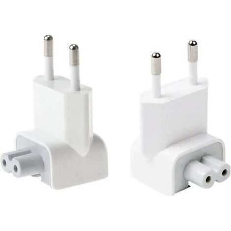 AC Adapter Plug Convertisseur de Chargeur de Voyage, Connecteur de Rechange pour tablettes iPod, iPhone, iPad, Adaptateur Secteur Macbook (2xEU Plug) (1/4)