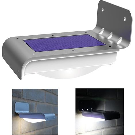 Lampe à détecteur de Mouvement à énergie Solaire 16 LED sans Fil (résistant aux intempéries, Pas de Piles nécessaires) (1/5)