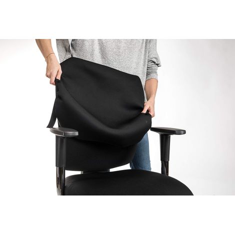 Chaise de Bureau Housse Dossier Large Dossier Grande Taille pour des dossiers d Une Largeur d Environ 44-65 cm et d Une Hauteur d Environ 50-70 cm (1/5)