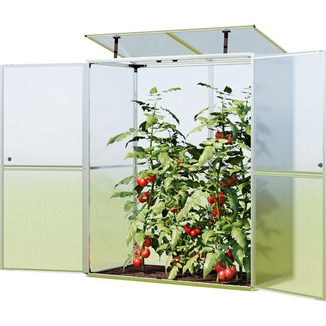 GFP Invernadero para tomates Emma 147 x 76 x 173 cm, placas de policarbonato de 8 mm