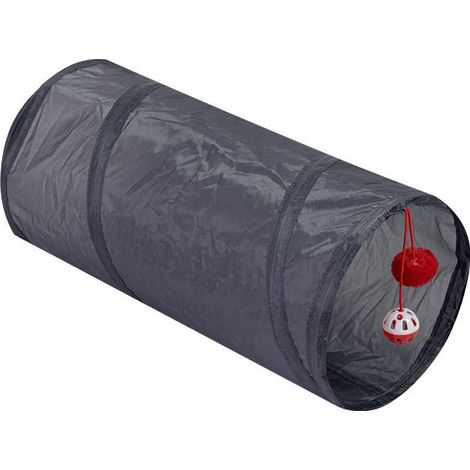 Tunnel pour chat pliable 88x25x28cm gris