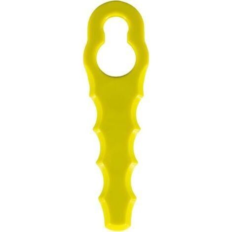 Pack of 100 Replacement Blades Compatible for Ryobi String Trimmer, Double Serrated Blade Heads RAC155 RAC157 RAC158 (1/5)