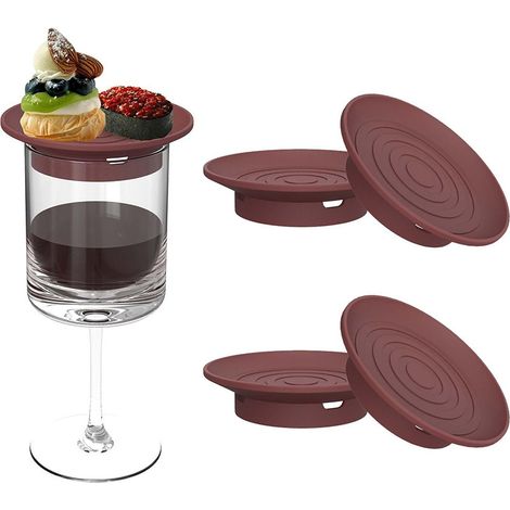 verre à vin en silicone, plateau à collations et couvercle de tasse (1/5)