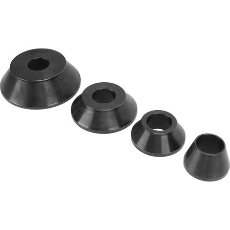Jeu de 4 cônes de centrage équilibreuse en acier carbone, alésage 36mm, outil de réparation pneu pour voiture, camion, SUV (1/5)