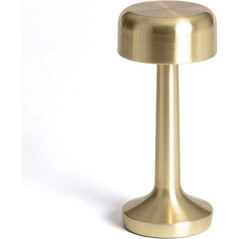 Lampe à Poser LED Portative Extérieure 3W Ciara avec Batterie Rechargeable USB Doré (1/4)