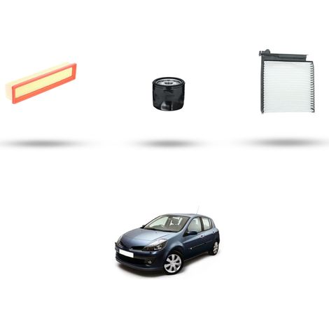 Kit tagliando 3 filtri compatibile con Renault Clio III 1.2 16v 48kw Dal 2005 (1/4)