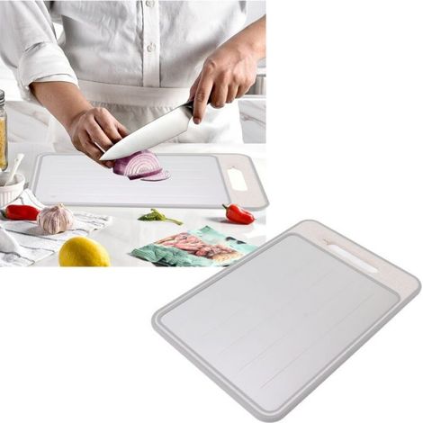 Shipenophy plateau de décongélation pour aliments surgelés Planche à découper de décongélation planche à table decouper Kaki (1/5)