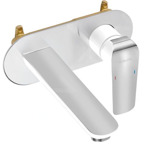 Novaservis Nobless Tina - Mitigeur de lavabo encastrable, blanc/chrome 38200,1 (1/2)