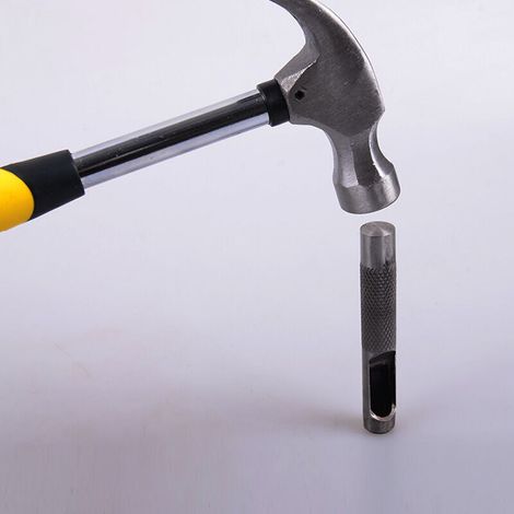 Punzone cavo rotondo in acciaio da 1 mm a 10 mm, punzone cavo per cuoio, utensili per foratura (1/4)