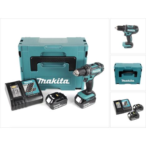Taladro atornillador a batería Makita DDF 482 RMJ 18V 62Nm + 2x Baterías 4.0 Ah + Cargador + Makpac