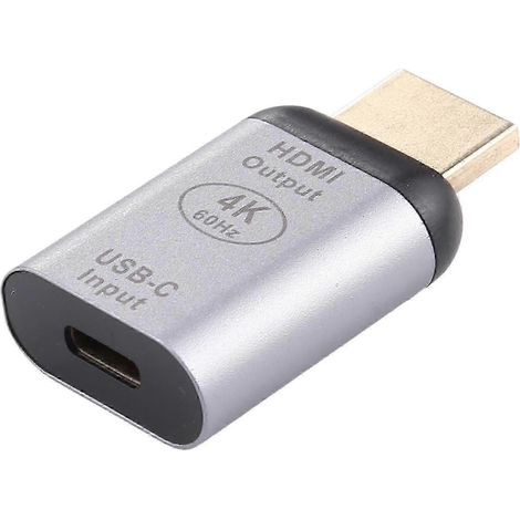 Adaptateur convertisseur USB 3.1 Type-C femelle vers HDMI mâle 4K 60 Hz pour Chromebooks et Pixel - yyc (1/5)