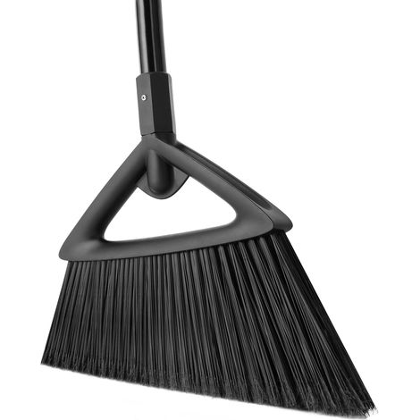 Balai d'angle avec Manche de 144,8 cm de Long – Convient pour Un Nettoyage intensif, Fonctionne également Bien avec la poussière Fine – Balai Commercial pour extérieur et intérieur pour Cour (1/5)