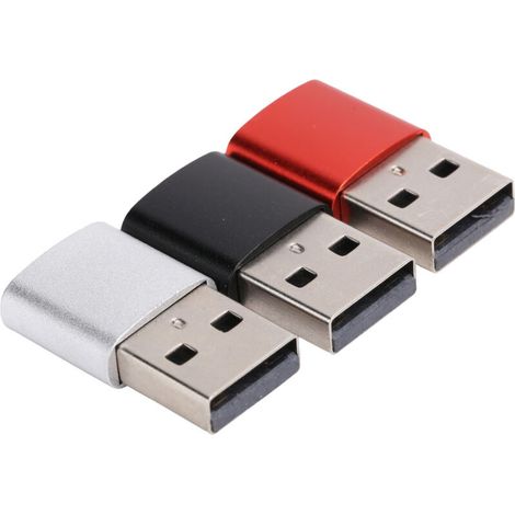 3er-Pack USB-C-Buchse auf USB-Stecker-Adapter, Schnellladekabel für Laptop und Smartphone (1/5)