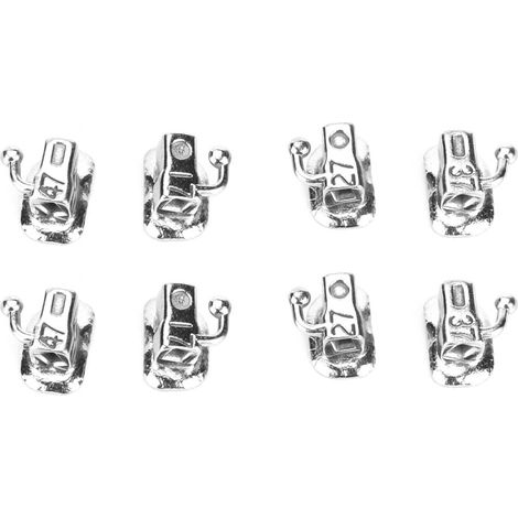 2 sachets de tubes vestibulaires orthodontiques collables Roth 2e molaire, outils de soins dentaires, équipement médical (1/5)