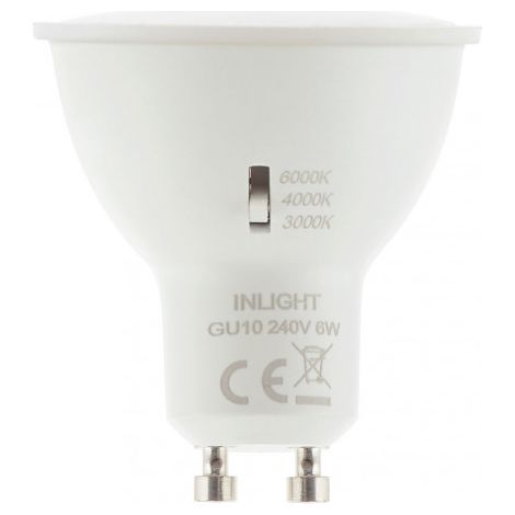 Litecraft Light Bulb GU10 6W LED Colour Temperature Changing Fitting - White