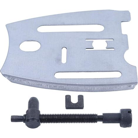 Kit tendeur de vis de réglage de chaîne et plaque intérieure pour Jonsered 625 630 670 2077 2083 et beaucoup d'autres comme Poulan, Husqvarna pour modèles 501 81 48 01 (1/5)