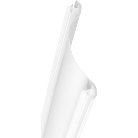 Schulte – Joint d'étanchéité vertical blanc pour pare-baignoire – Longueur 1600 mm recoupable – Matériau hydrofuge – Étanchéité maximale