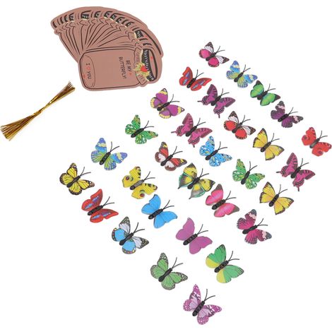 Set de Cartes de Vœux Papillon Colorées, Surface Lisse, Idéal Cadeau Saint-Valentin, Échange de Cartes, Lot Multicolore (1/5)