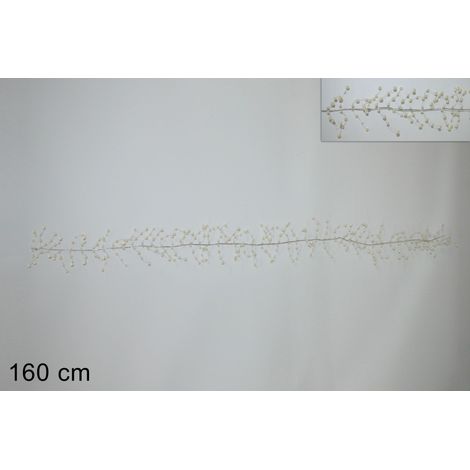 GHIRLANDA PERLE BEIGE DIMENSIONE CM.160
