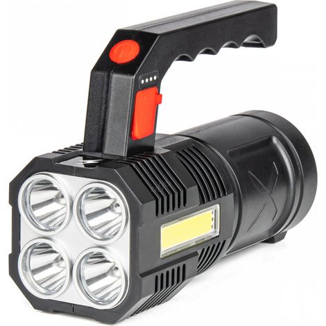 Linterna recargable 4LED + COB 1200mAh amio-03273 (1/5)