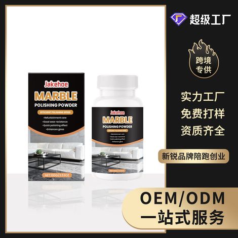 Poudre d'entretien pour marbre pour comptoirs de cuisine et de salle de bain - Nettoyage quotidien pratique des taches, rénovation et entretien - 100 g (1/5)