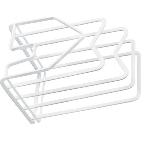 Schneidebrett-Aufbewahrungsregal, multifunktionaler Deckelhalter, Eisen, gute Belüftung, Standard-Arbeitsplattenorganizer in Weiß (1/5)