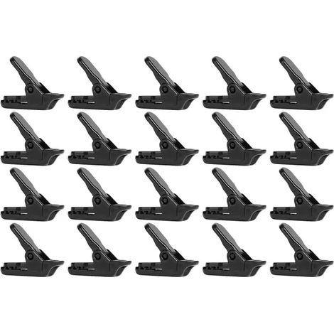 20 Pièces Pinces pour Bâches pour Camping et Auvents en Plastique, pour l'Ancrage et la Fixation D'Équipements de Tentes, 25.4 cm (1/5)