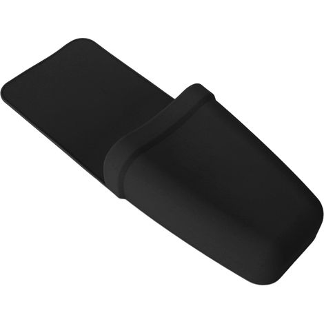 Pochette en silicone résistant à la chaleur, étui de protection souple et lavable en silicone pour fer à lisser, couverts et épluchures de fruits, noir (1/5)