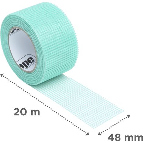 Adfors – Bande à joint autocollante FibaTape Mold-X 48 mm x 20 m – Revêtement antimicrobien – Application facile pour plafonds et zones hautes