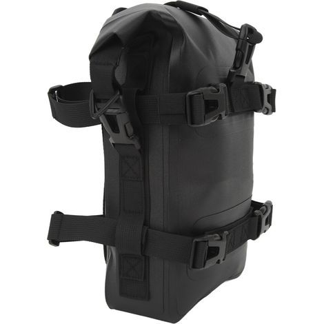 Convient à un usage général, sacoche arrière de moto 4L, étanche, antidérapante, noire. (1/5)