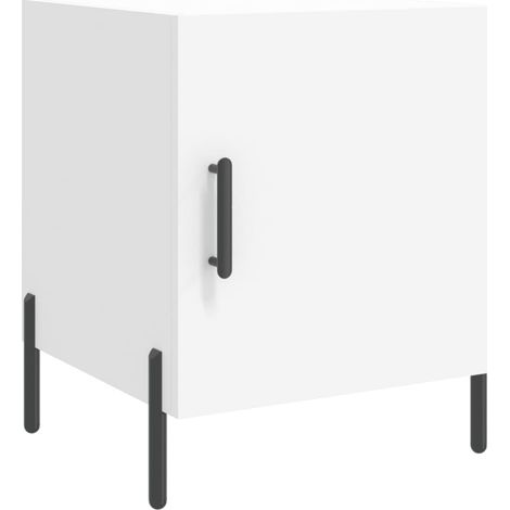 Maison Exclusive - Comodino Bianco 40x40x50 cm in Legno Multistrato