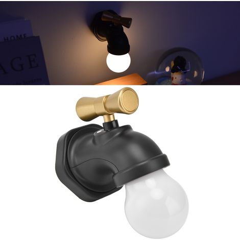 Veilleuse LED pour robinets, rechargeable par USB, à commande vocale, lampe de chevet, applique murale LED pour couloir/entrée/escalier. (1/5)