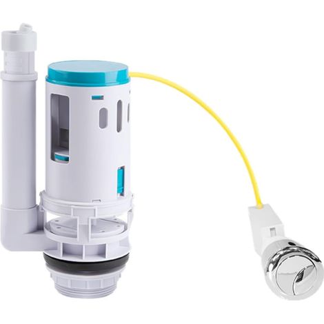 Double Button Drain Valve with Remote Control Split Toilet Tank Replacement Accessories (1/5)