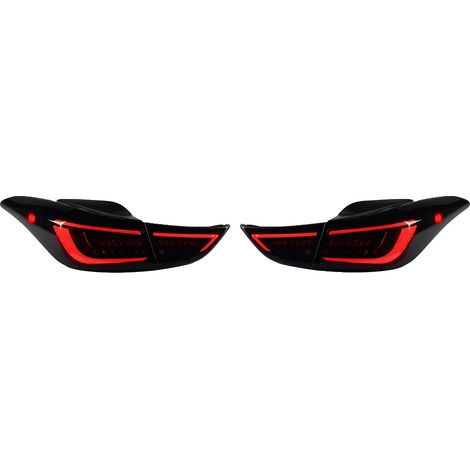 Fanale posteriore, tecnologia LED, nero (1/2)