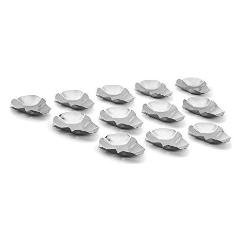 Coquilles À Grillade - En Acier Inoxydable - Plateau Plat Pour Huîtres Et Fruits De Mer - Lot De 12