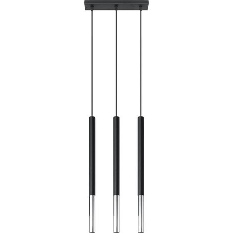 Triple Hanging Pendant Light Black, Chrome G9 Dreifach hängende Pendelleuchte Schwarz, Chrom G9 (1/5)