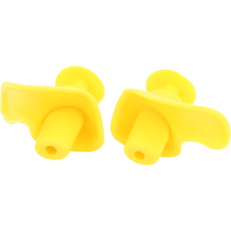 Bouchons d'oreille étanches en silicone pour baignade, piscine, natation - Enfants et Adultes (Couleur Jaune) (1/5)