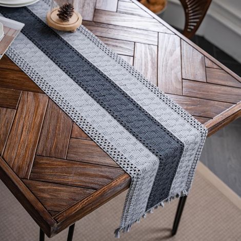 Chemin de Table Noël 30x180 cm Gris