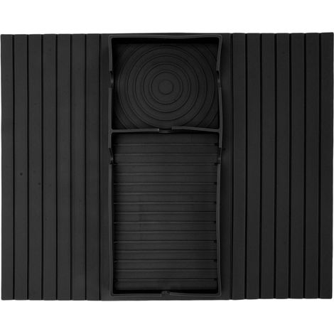 Plateau d'accoudoir de canapé antidérapant en Silicone souple, porte-gobelet pour café, télécommande, téléphone, collations, noir (1/5)