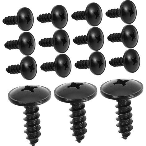 50 vis autoperceuses noires pour pare chocs compatibles avec (1/5)