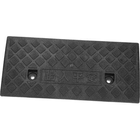 Rampe D'accès Antidérapante en Caoutchouc 6 Cm Hauteur pour Voiture Usage Trottoir Rampes de Chargement pour Fauteuil Roulant et Scooter (1/5)