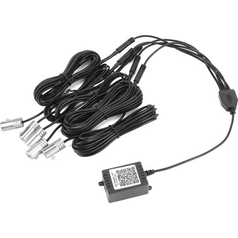 Commandes audio et musicales sur le tableau de bord, éclairage d'ambiance avec 5 LED (1/5)