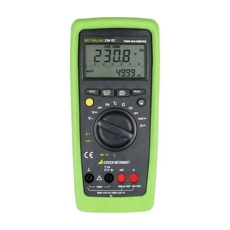 Gossen Metrawatt METRALINE DM 62 Multimetro portatile digitale CAT III 600 V, CAT IV 300 V Display (Counts): 6600 (1/5)