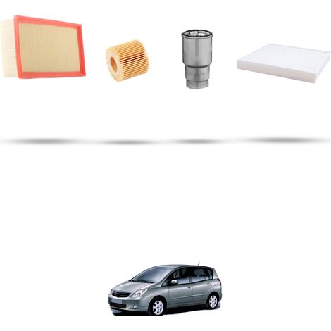 Kit tagliando 4 filtri compatibile con Toyota Corolla IX Verso 2.2 D-Cat 130kw Dal 2005 (1/5)