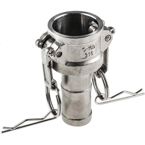Coupleur cannelé Partie C RS PRO Mâle Droit 1pouce, en Acier inoxydable ( Prix pour 1 )