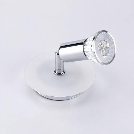 Spot de plafond LED en saillie GU10 orientable simple tête rond réf 7665 11 × 11 × 8 cm 150 g – Livraison gratuite