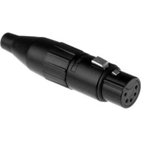 Amphenol AC5FB XLR-Steckverbinder Kupplung, gerade Polzahl: 5 Schwarz 1 St.